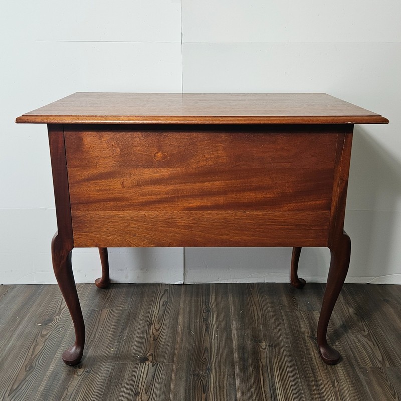 Bartley's Connecticut Lowboy Queen Anne Style Accent Side Table with 3 Drawers. gallery