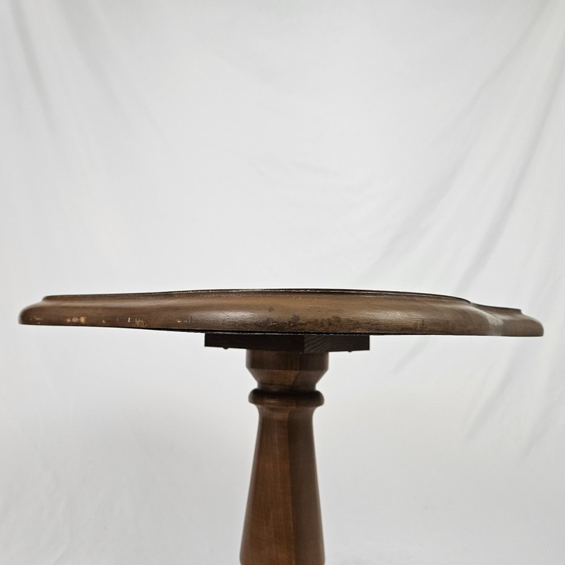 Vintage Mersman End Table Tulip Maple Pedestal Lamp 70's Mid-Century Modern MCM gallery