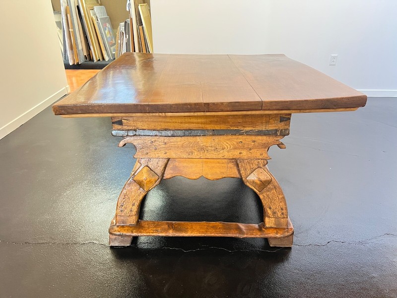 Alpine Square Top 1600's Bavarian Table shop Studio TORNO gallery