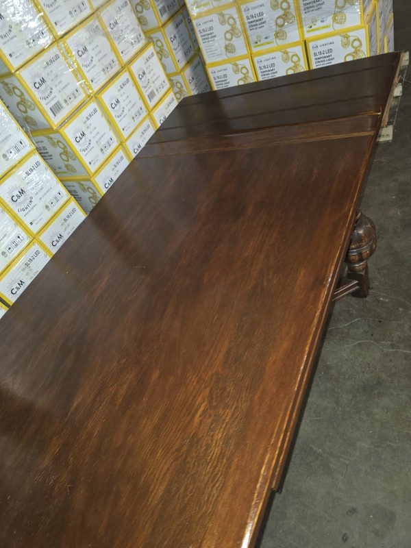 Antique/Vintage Jacobean dining table, ENGLISH OAK DELIVERY 5'2"-8ftx40" gallery