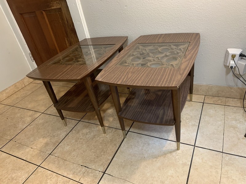 Vintage Mid Century Modern Side End Tables Mid-Century Modern Original 1960 gallery