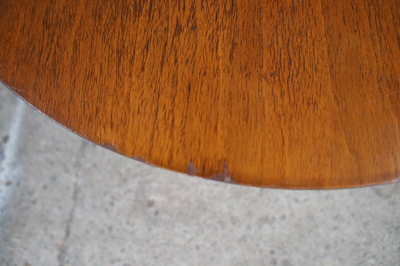 Mersman Mid Century Modern Scandinavian Style Walnut Round Side End Table 28" gallery