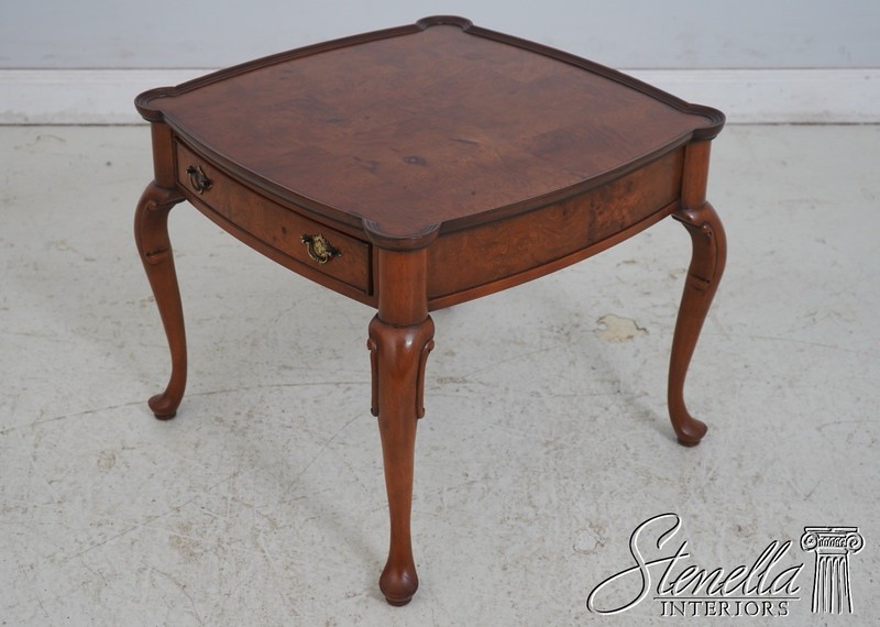 L69331: Pair HEKMAN George III Burl Walnut End Tables gallery
