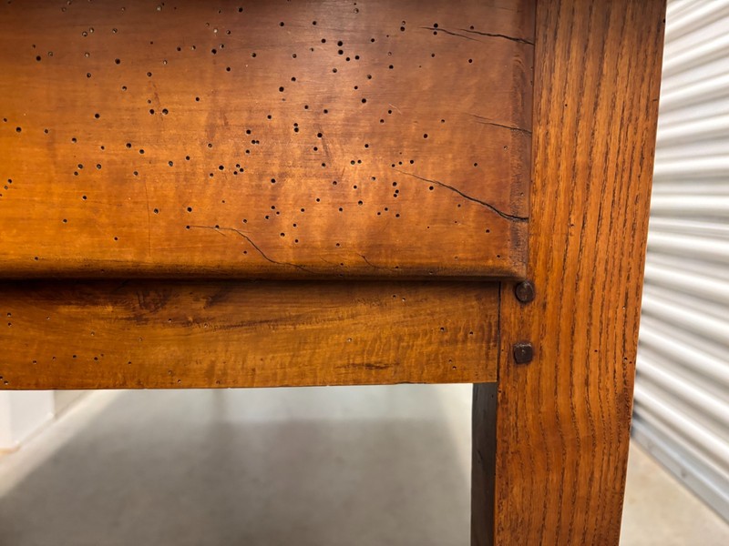 Classic French Farmhouse Table - C. 1840 -1870 Walnut - Three Drawers gallery
