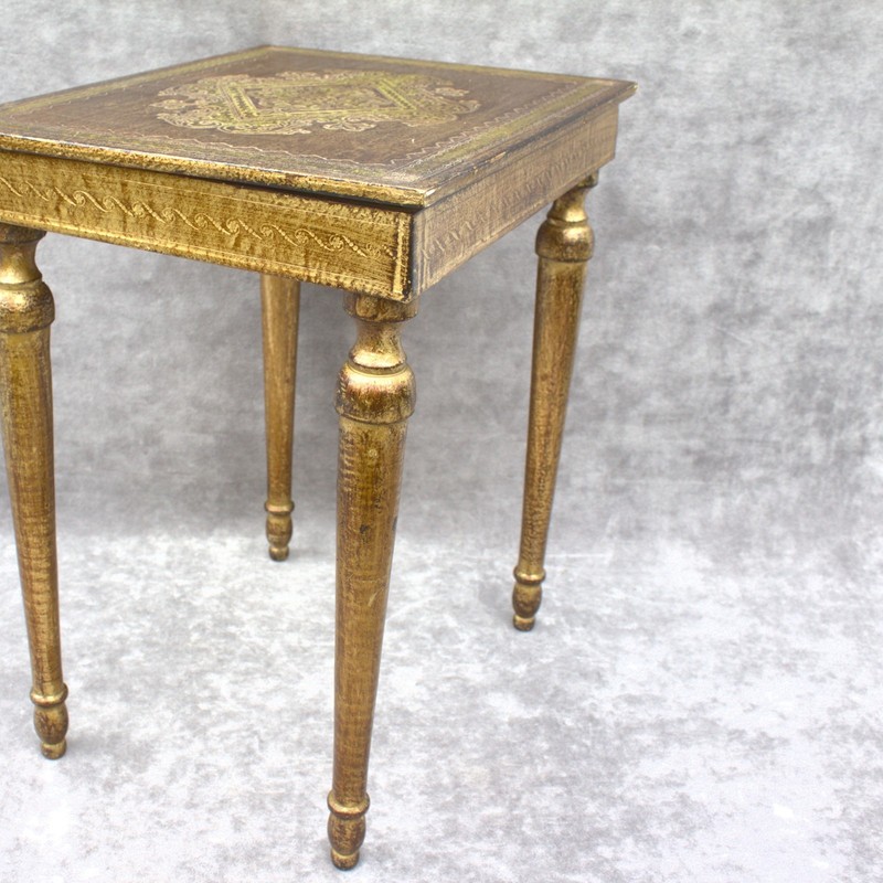 Vintage italian florentine table in gold colour, Venetian furnitur home decor gallery