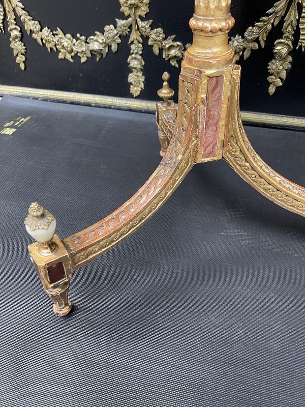 Museum Louis XVI Coffee Table / Side Table, Russia Around 1790, Gilded gallery