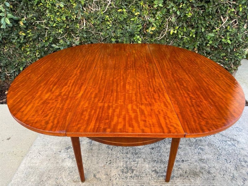 1950's Mid Century Modern Oval African Teak Dining Table gallery