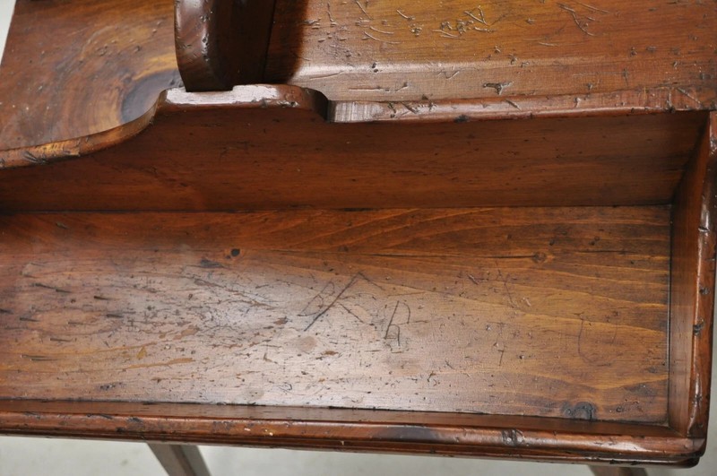 Vintage Pine Wood Primitive French Country Cobblers Work Stand Side Table gallery