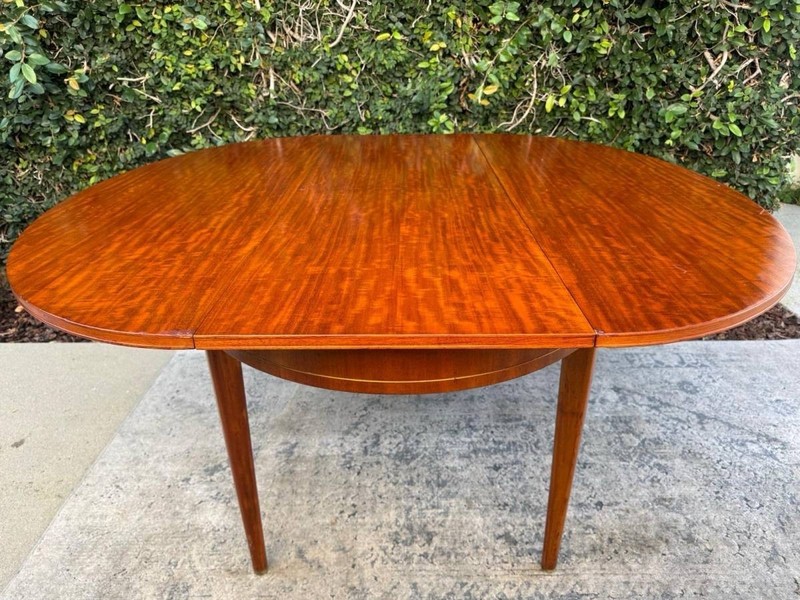 1950’s Mid Century Modern Oval African Teak Dining Table