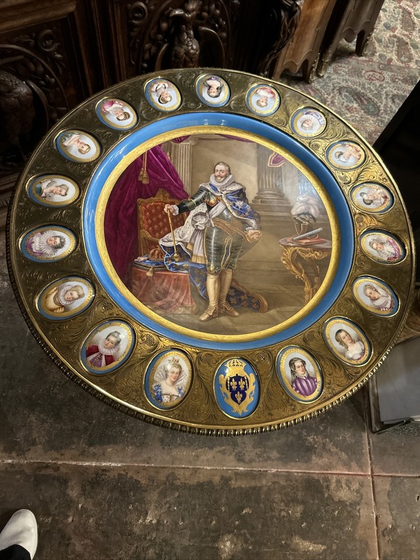 Louis XVI Style Guerdion with sevres style plaques porcelain circa 1880 gallery