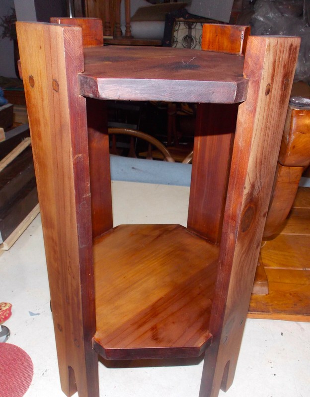 Mid Century Cedar Mission Plant Stand (PS91) gallery