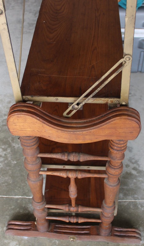 Antique Metamorphic Bakers Rack Table made by Yesbera MFG Company Toledo, OH gallery
