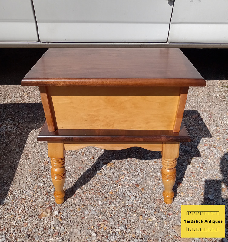 Mid Century Solid Maple Step End Table (1 Table) (SET-56) gallery