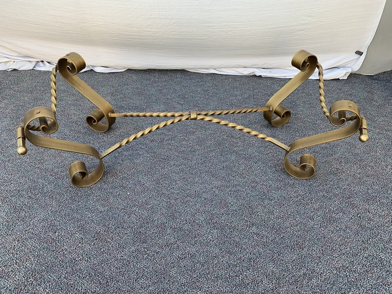 Vintage Wrought Iron Coffee Table Base
