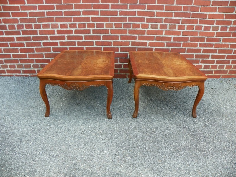 BAKER FURNITURE COMPANY FRENCH STYLE END TABLES