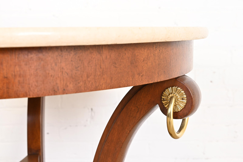 Baker Furniture Stately Homes Collection Regency Carved Mahogany Center Table gallery