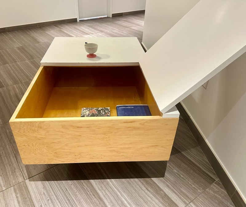 1950s George Nelson Herman Miller Storage Coffee Table Birch mid century modern gallery