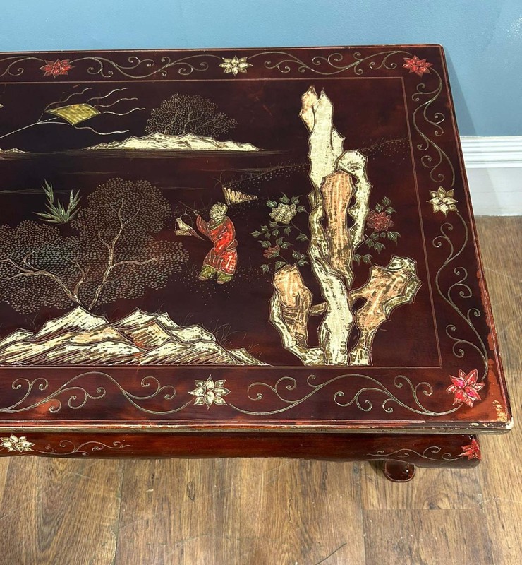 Chinese Lacquered Coffee Table Chinoiserie gallery