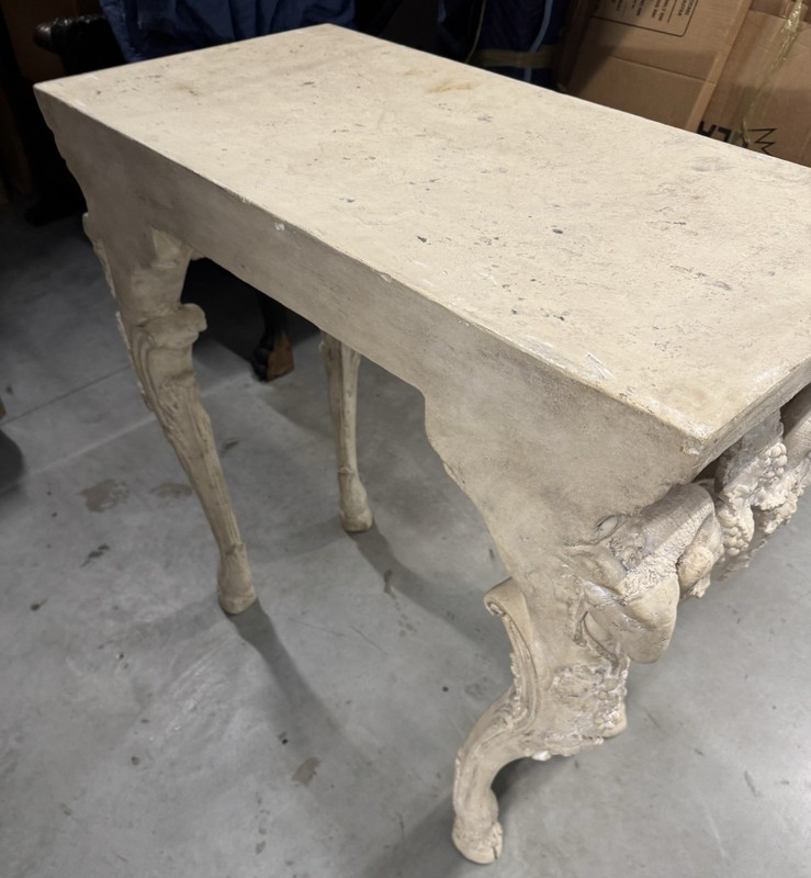 Cast Stone Ram Head Medusa Console Table gallery