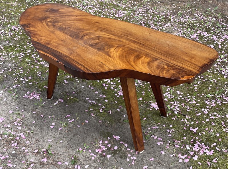 Vintage Hawaiian Koa Wood Coffee Table