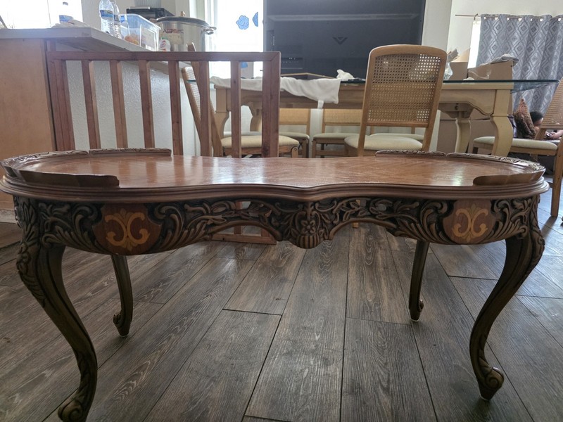 Baroque / Louis XV style coffee table or console table; French style. gallery