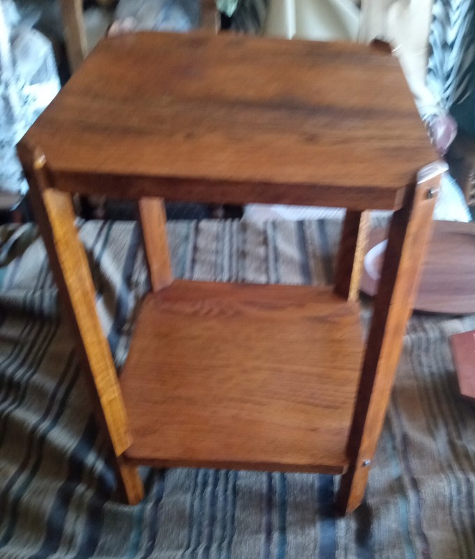 Solid Oak Mission Plant Stand / Side Table (PS89)
