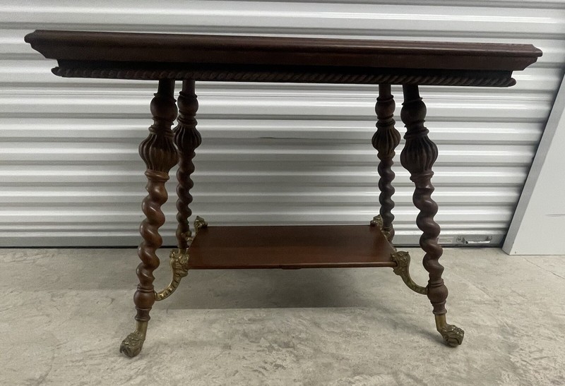 Merklen Brothers Victorian Library Table Marked with Catalog Number 792 gallery