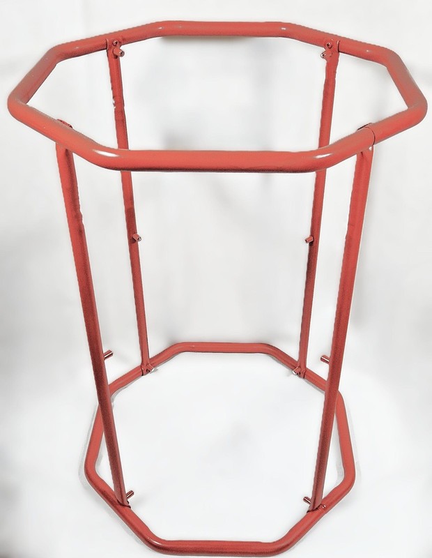 Fully Restored Brick Red Brass Glass Mirror 3 Tier Etagere Shelf Unit C. 1960s gallery