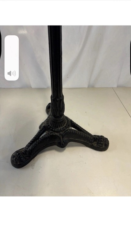 Late 20th Century Victorian Style Marble Top Bistro Table gallery