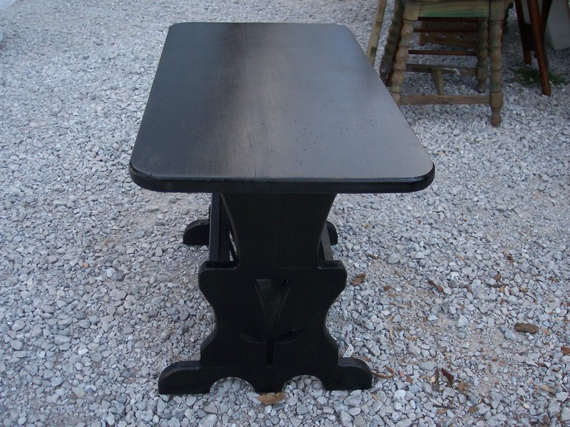 Black Painted Maple Magazine Rack Table Side Table (MRT-31) gallery