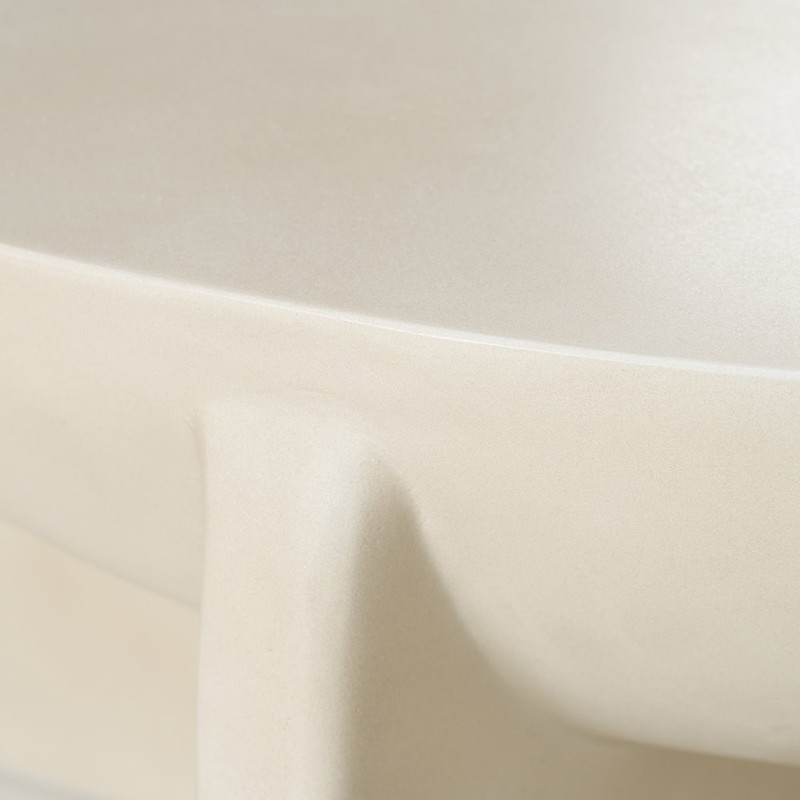 Elsa - Modern Oyster Concrete Round Coffee Table gallery