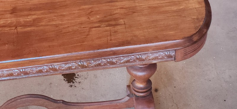 Antique Oval Coffee Hall Table Brandt Cabinet Works Solid Wood Vintage gallery