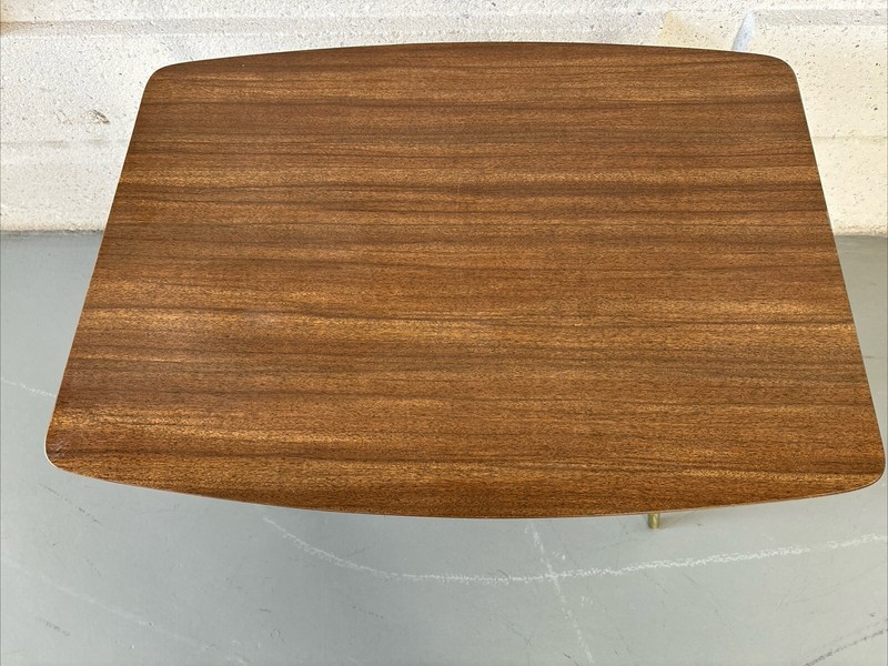 Mid Century Modern Coffee/side Table Aluminum Legs Formica Top gallery