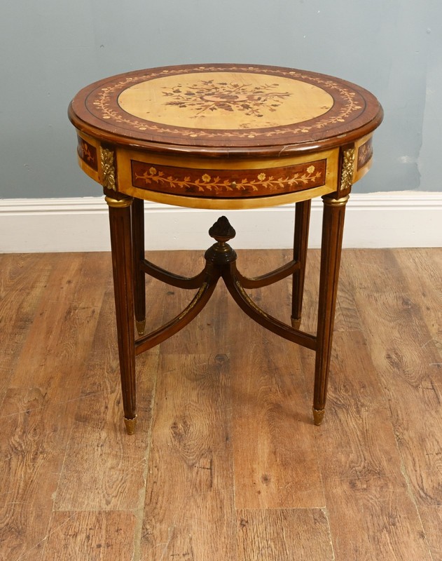 Louis XVI Side Table Inlay Occasional