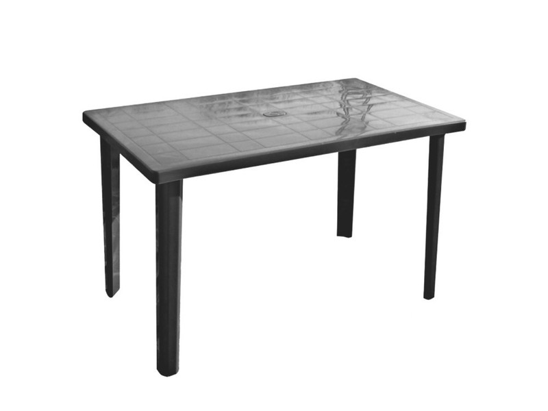 Marshall Rectangular Table Graphite, 120×70 Cm, Grey, Polipropylene