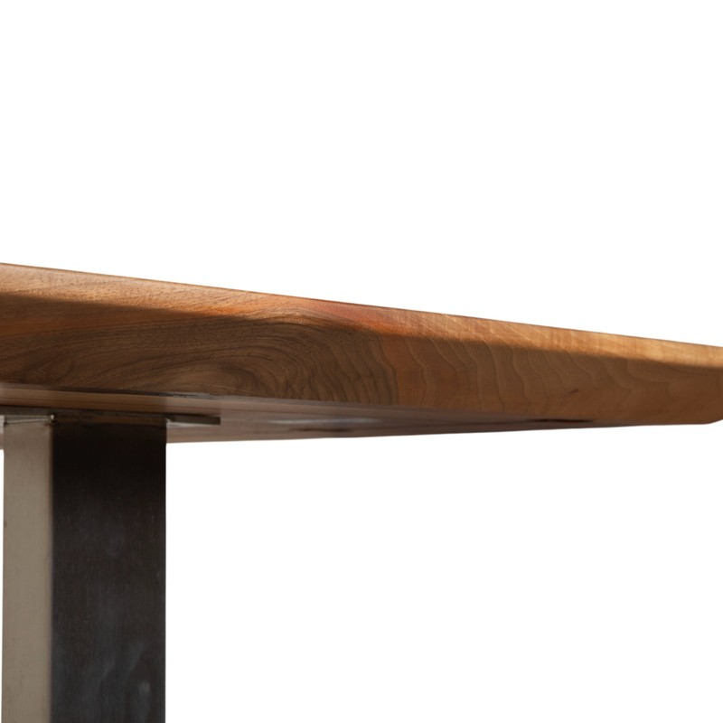 Rott Woodart Solid Walnut Wood Dining Table Brown 240 x 100 cm gallery