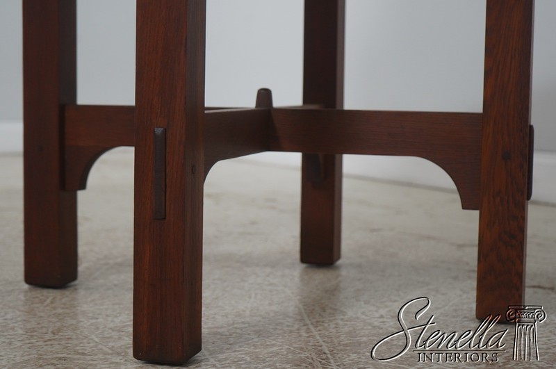 72521: Gustav STICKLEY Antique 40 Inch Round Table gallery