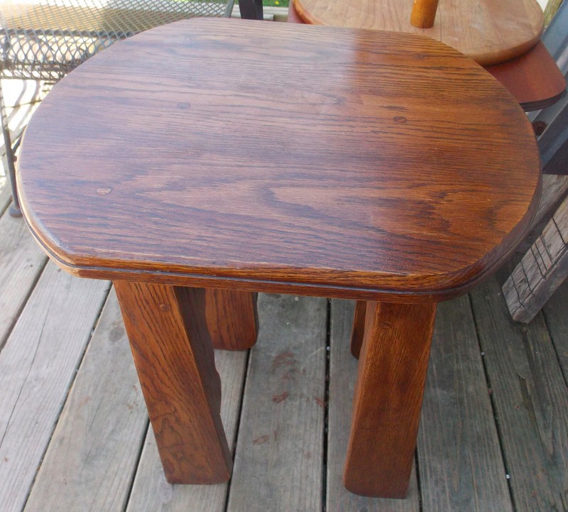 Solid Oak End Table / Plant Stand (PS96)