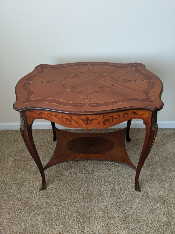 Satinwood French Inlay Side Table gallery