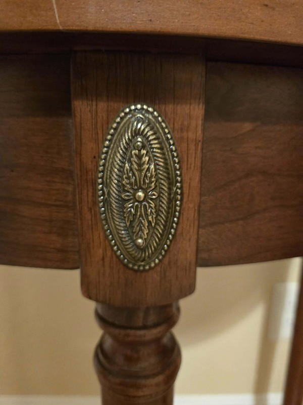 Bombay half moon table unique 1996 beautiful detailed antique gallery