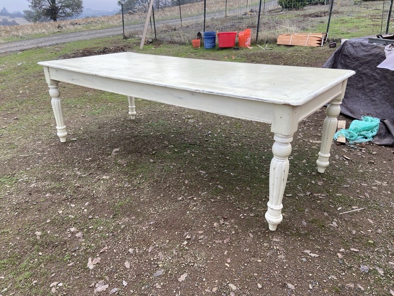 Antique Rustic Pine Farmhouse Shabby Chick Dining Room Kitchen Table
