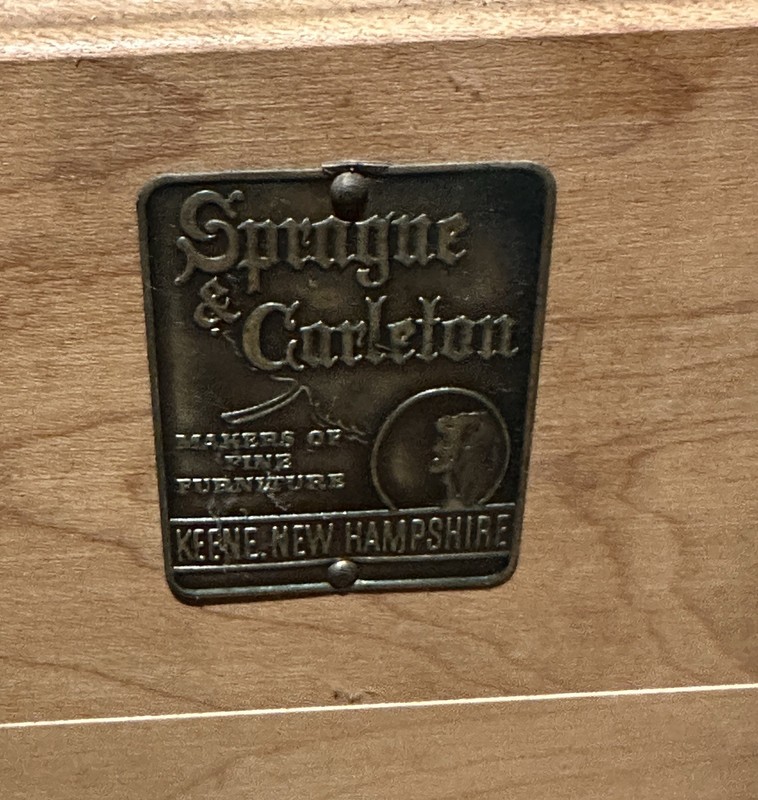 Sprague & Carleton Antique Colonial Wood Bench with Storage Drawers gallery