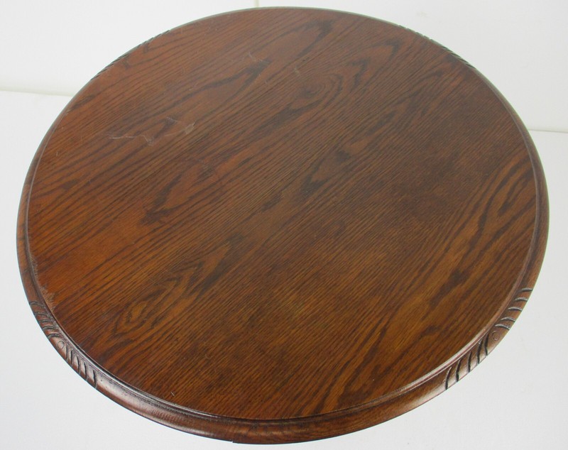 Hand Carved Wood Barley Twist Side Display Coffee Table Pedestal Plant Stand gallery
