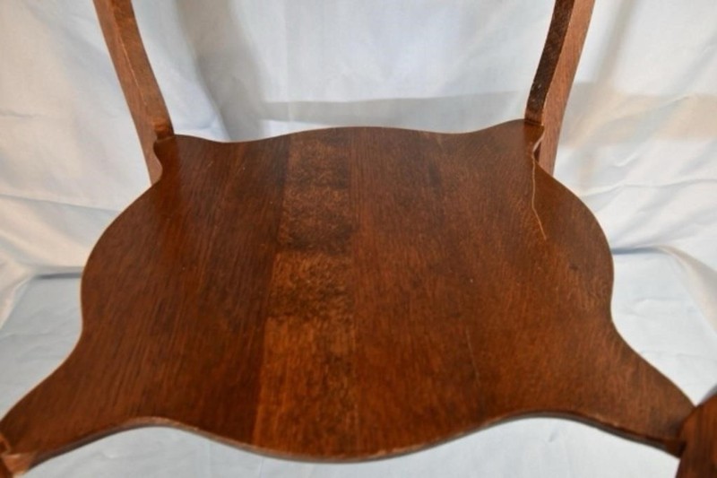 Antique Oak Two Tiered Side Table gallery
