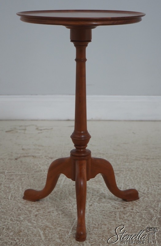 72911: Bench Made Solid Cherry Candle Stand Occasional Table gallery