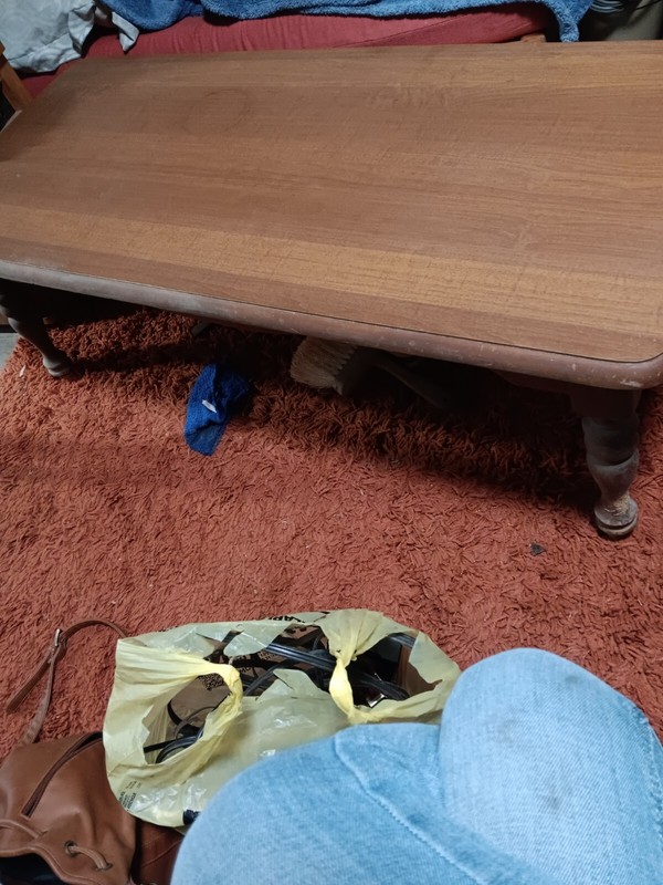 Antique Wooden Oak Coffee Table