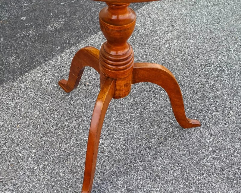19th Century Cherry Empire Side Table – Refinished Accent Table gallery