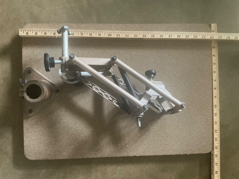 Vintage Drafting Table Parts Heavy Duty Metal and Wood Beige