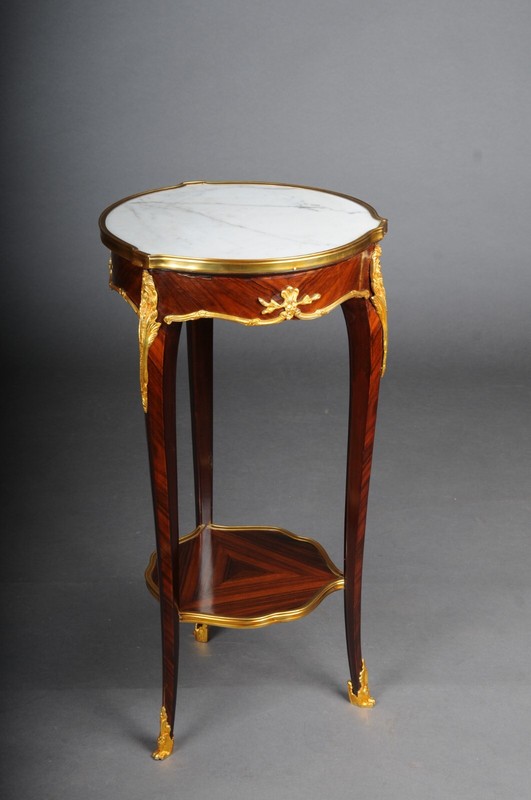 French Salon Side Table Beech 20th Century In Louis XV Style By F. Linke gallery
