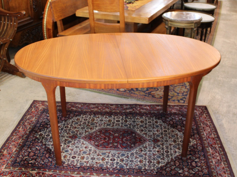 Mid Century Teak Wood McIntosh Butterfly Leaf Dining Table gallery